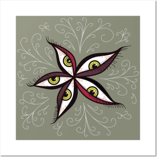 Tired Green Eyes Flower Posters and Art